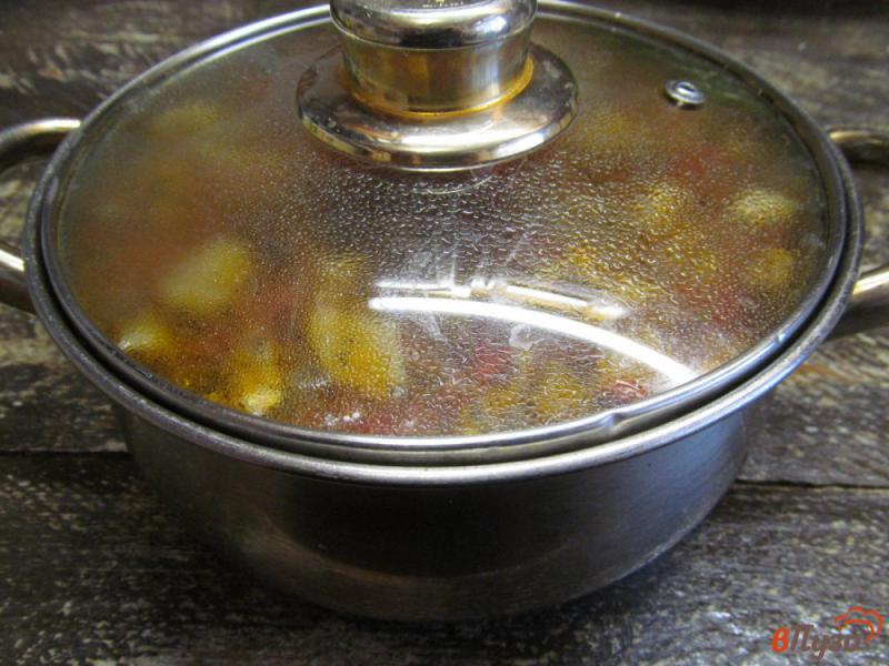 Фото приготовление рецепта: Грибной суп с фунчозой шаг №10