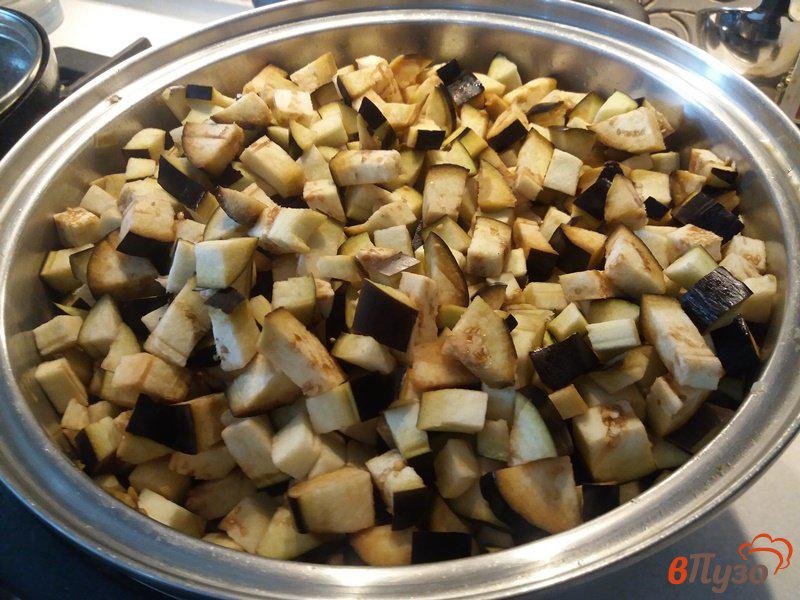 Фото приготовление рецепта: Соте из баклажан на зиму шаг №6