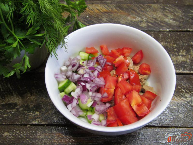 Фото приготовление рецепта: Салат из булгура с куриной печенью шаг №5