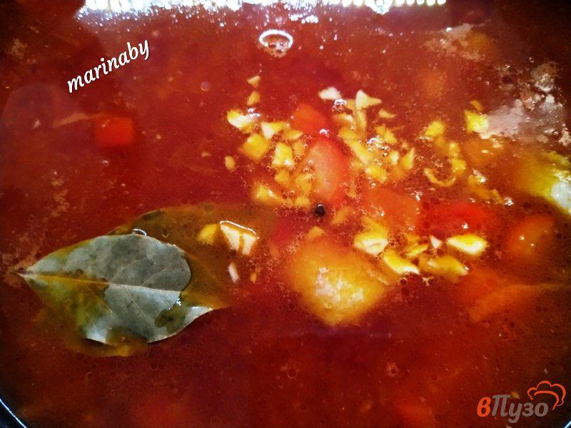 Фото приготовление рецепта: Суп из чечевицы по-грузински шаг №11