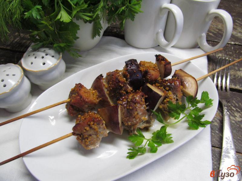Фото приготовление рецепта: Шашлык из свинины с персиком в соусе терияки шаг №5