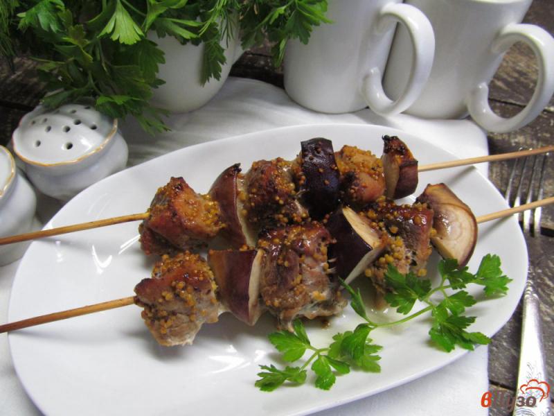 Фото приготовление рецепта: Шашлык из свинины с персиком в соусе терияки шаг №6