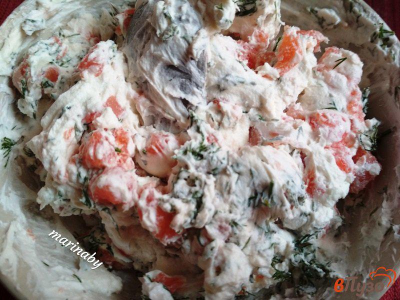 Фото приготовление рецепта: Тарталетки с лосоем и творожным сыром шаг №5