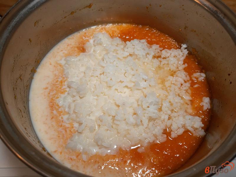 Фото приготовление рецепта: Каша тыквенная с рисом на молоке шаг №6