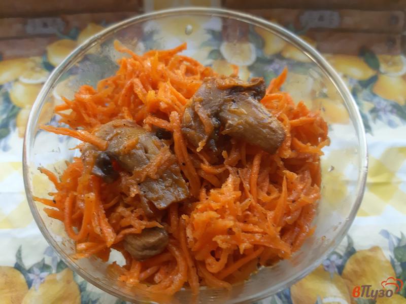 Фото приготовление рецепта: Морковь по-корейски с грибами шаг №7