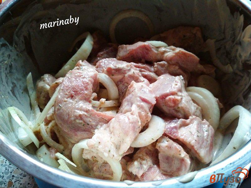 Фото приготовление рецепта: Шашлык из свиной шеи в маринаде с кока-колой шаг №5