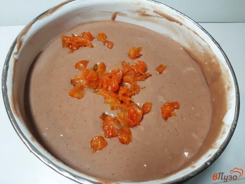 Фото приготовление рецепта: Кекс тыквенный с какао в мультиварке шаг №9