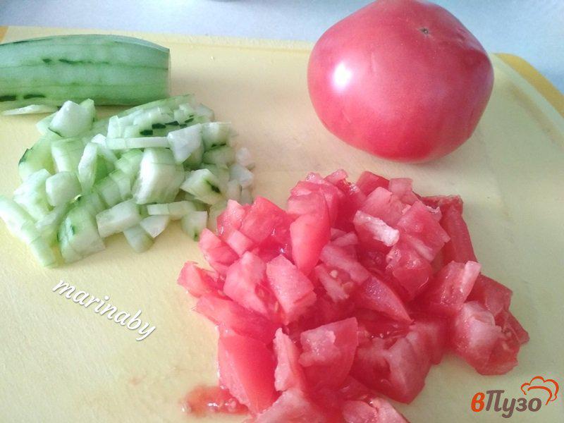 Фото приготовление рецепта: Салат из куриной грудки и овощей шаг №6