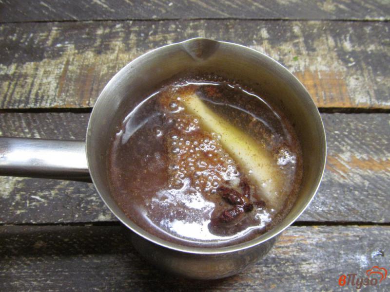 Фото приготовление рецепта: Шоколадные вафли с пряными грушами шаг №7