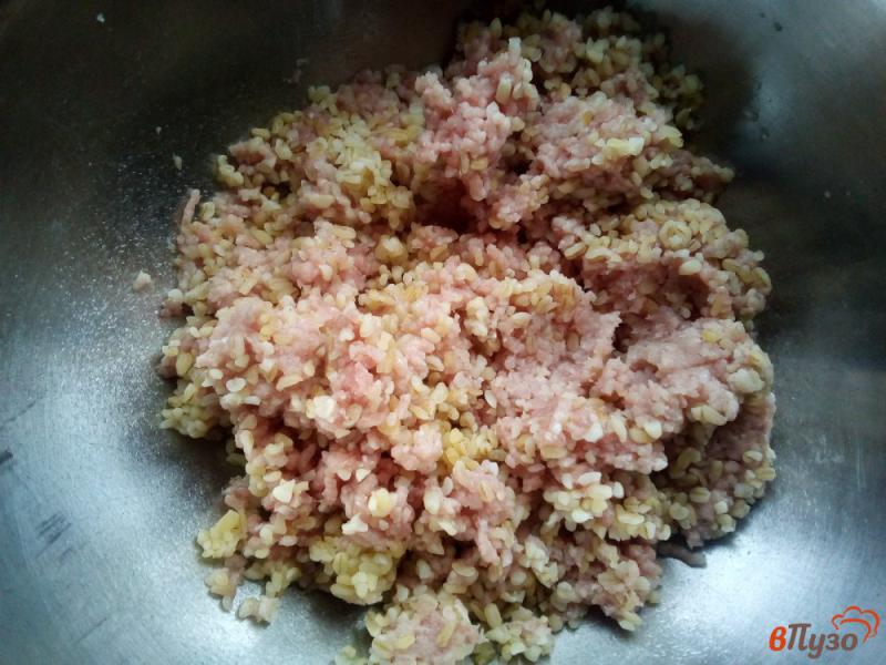 Фото приготовление рецепта: Кеббе со свинины и булгура шаг №3