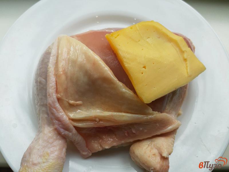 Фото приготовление рецепта: Запеченная курица с пряной тыквой шаг №2