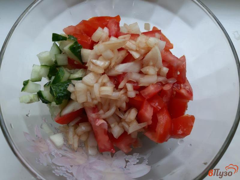 Фото приготовление рецепта: Салат с рукколой и рикоттой шаг №4