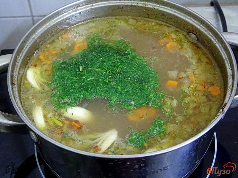 Фото приготовление рецепта: Суп с гречкой на курином бульоне шаг №5