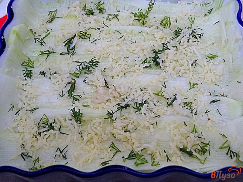 Фото приготовление рецепта: Кабачки с сыром в микроволновой печи шаг №7