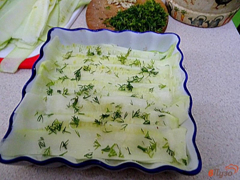 Фото приготовление рецепта: Кабачки с сыром в микроволновой печи шаг №6