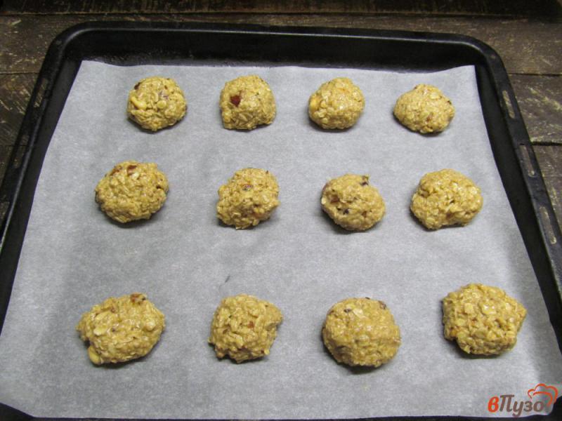 Фото приготовление рецепта: Овсяное печенье с финиками шаг №11