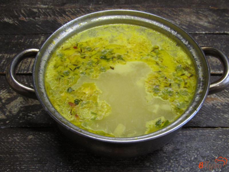 Фото приготовление рецепта: Сливочный суп с кукурузой и горошком шаг №8