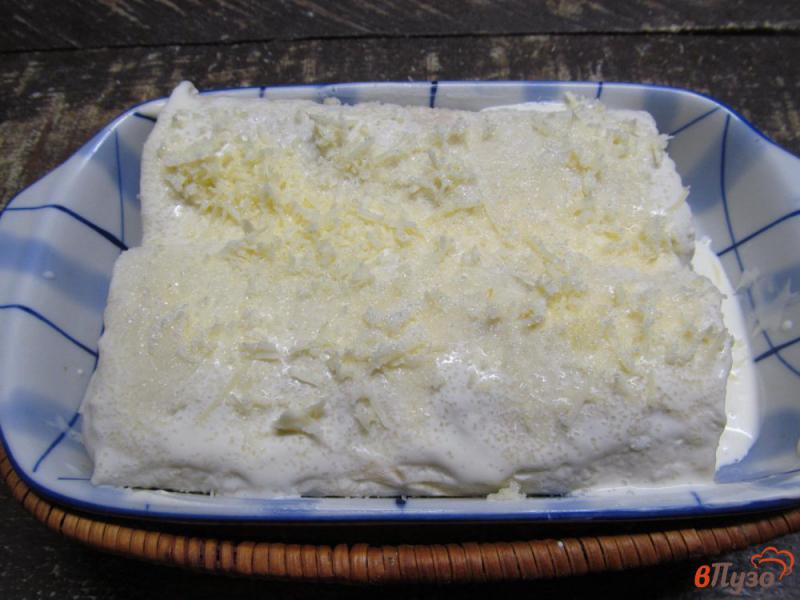 Фото приготовление рецепта: Пирог из лаваша с творогом тыквой и курагой шаг №10
