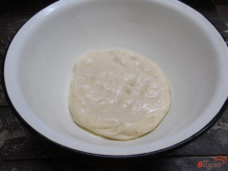 Фото приготовление рецепта: Пицца с карамельным луком сыром сулугуни и салями шаг №2