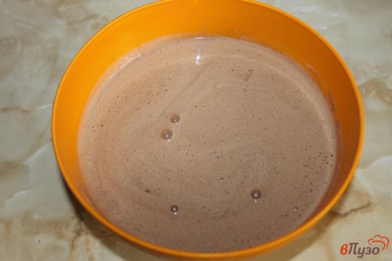 Фото приготовление рецепта: Шоколадные блины с вареной сгущенкой и бананом шаг №3