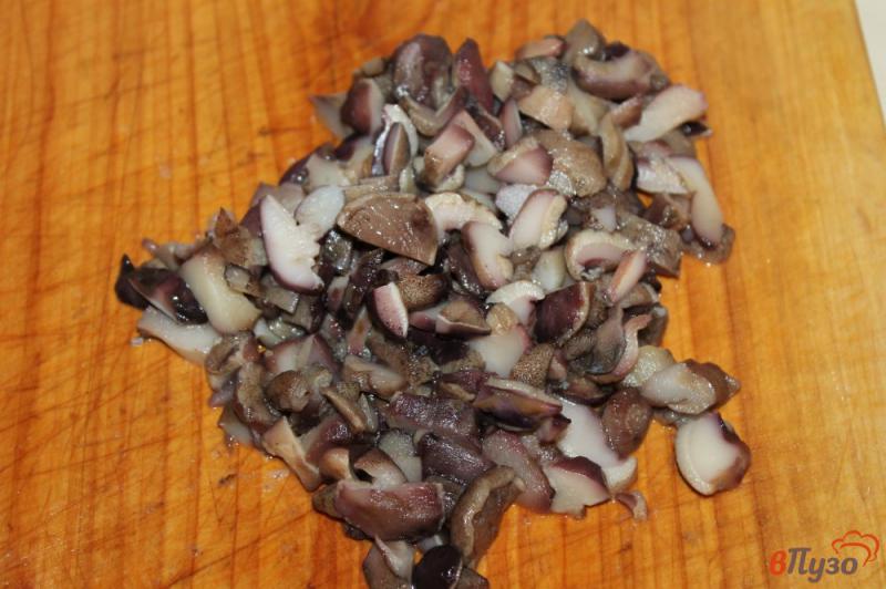 Фото приготовление рецепта: Картофельная запеканка с фаршем и грибами шаг №3