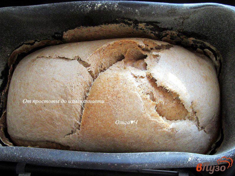 Фото приготовление рецепта: Ржано-пшеничный хлеб на сыворотке с солодом шаг №4
