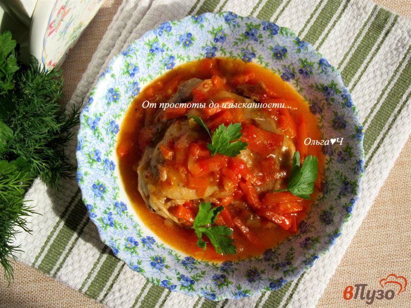 Фото приготовление рецепта: Плакия или Курица в овощном соусе по-болгарски шаг №9