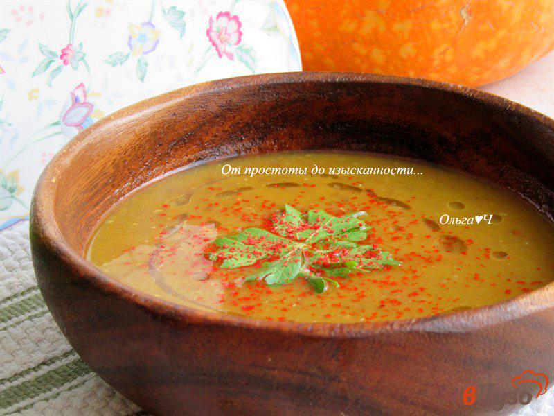 Фото приготовление рецепта: Палестинский суп из чечевицы и тыквы шаг №7