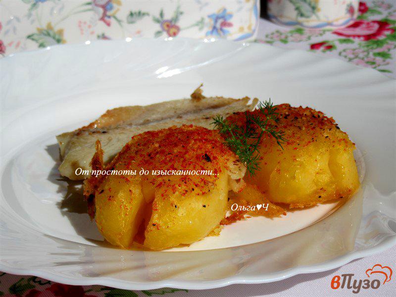 Фото приготовление рецепта: Давленый картофель с чесноком и паприкой шаг №6