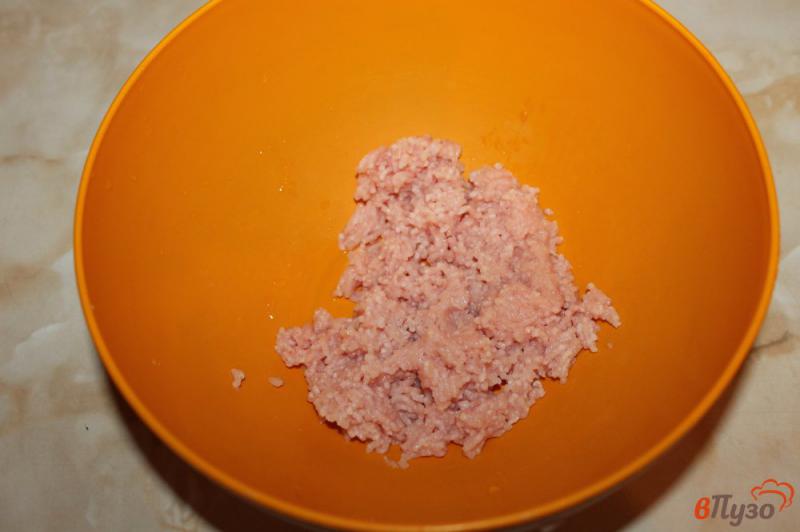 Фото приготовление рецепта: Тефтели из куриного мяса в томатном соусе шаг №2