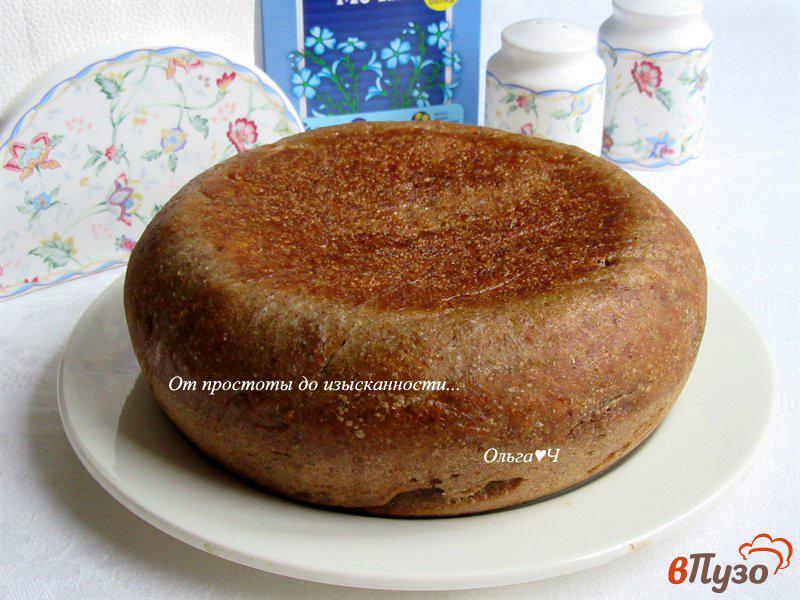 Фото приготовление рецепта: Хлеб с льняной мукой и тмином шаг №7