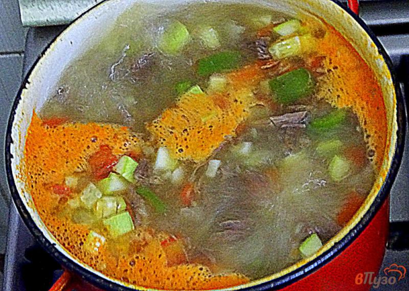 Фото приготовление рецепта: Овощной суп с говядиной шаг №6
