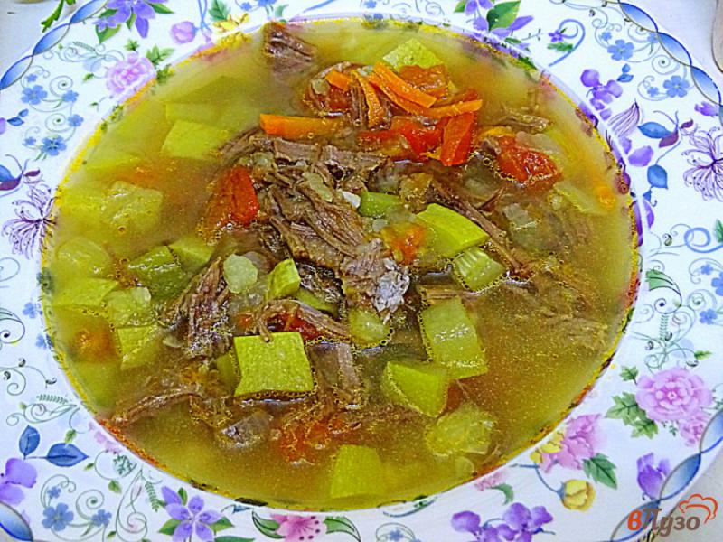 Фото приготовление рецепта: Овощной суп с говядиной шаг №8