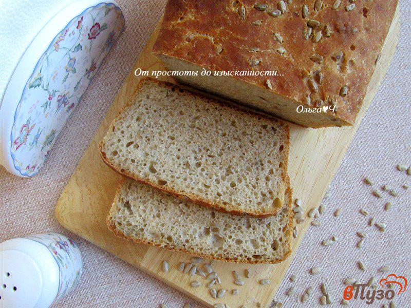 Фото приготовление рецепта: Цельнозерновой хлеб с семечками подсолнечника шаг №9