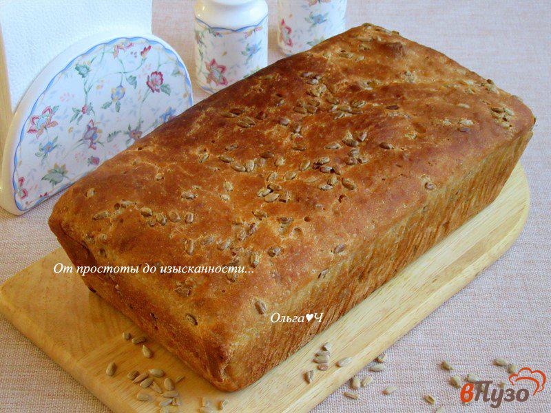 Фото приготовление рецепта: Цельнозерновой хлеб с семечками подсолнечника шаг №7