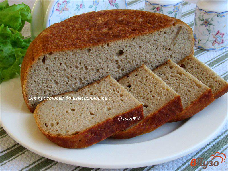Фото приготовление рецепта: Пшенично-ржаной хлеб с отрубями шаг №8