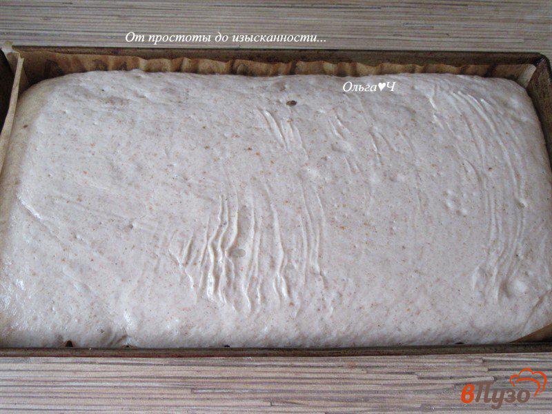 Фото приготовление рецепта: Цельнозерновой хлеб с овсяной мукой и тмином шаг №4