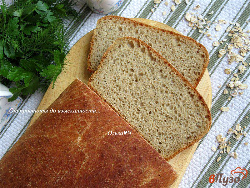 Фото приготовление рецепта: Цельнозерновой хлеб с овсяной мукой и тмином шаг №6