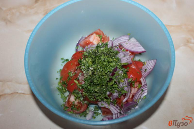 Фото приготовление рецепта: Салат к шашлыку шаг №4