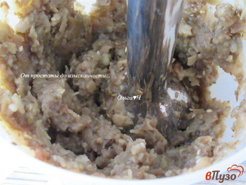 Фото приготовление рецепта: Острая закуска из баклажан (без масла) шаг №4