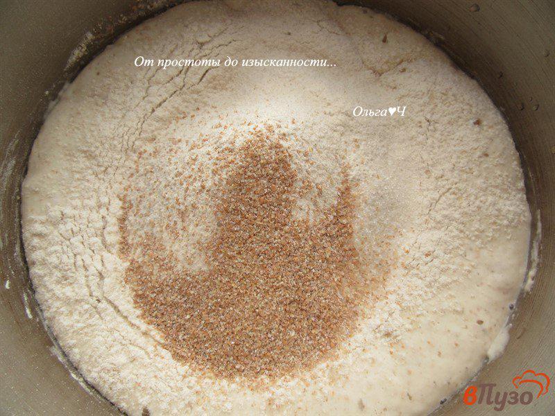 Фото приготовление рецепта: Цельнозерновой гречневый хлеб с овсяной мукой и кориандром шаг №3