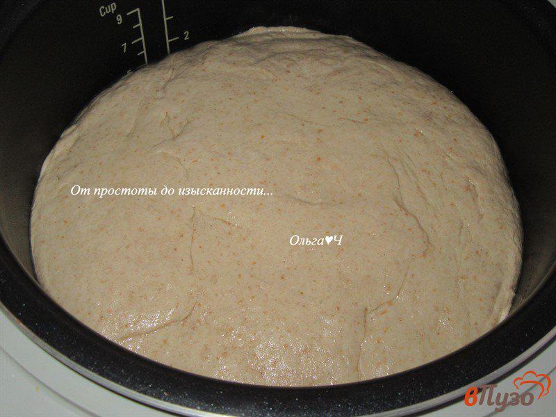 Фото приготовление рецепта: Цельнозерновой гречневый хлеб с овсяной мукой и кориандром шаг №6