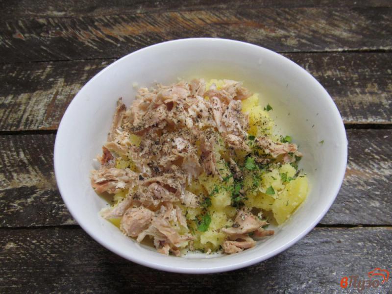 Фото приготовление рецепта: Закуска из лаваша с картофельной начинкой шаг №4