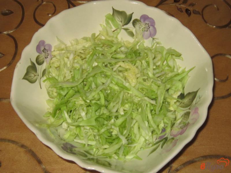Фото приготовление рецепта: Салат с капустой и помидорами в сметане шаг №1