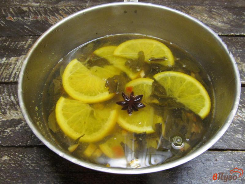Фото приготовление рецепта: Апельсиновый чай шаг №5