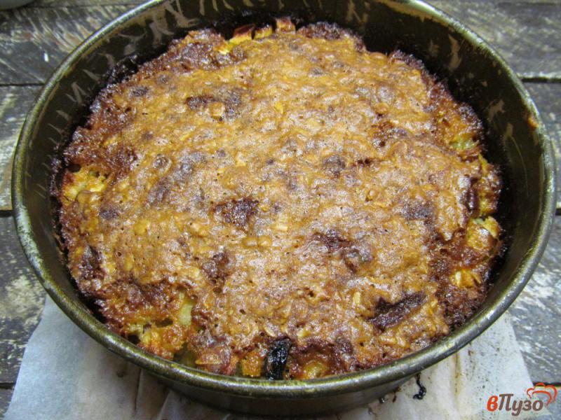 Фото приготовление рецепта: Яблочный пирог с овсянкой шаг №14