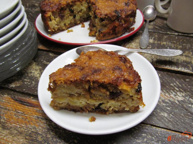 Фото приготовление рецепта: Яблочный пирог с овсянкой шаг №16