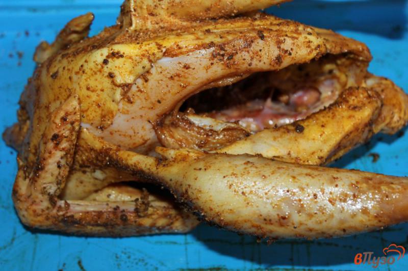 Фото приготовление рецепта: Курица с яблоками в медово - горчичном соусе шаг №3