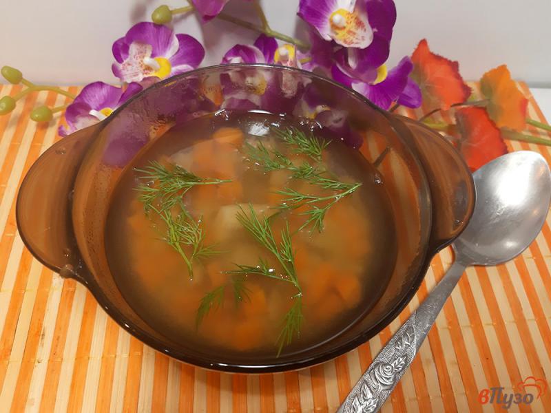 Фото приготовление рецепта: Суп из сушеных белых грибов в мультиварке шаг №10
