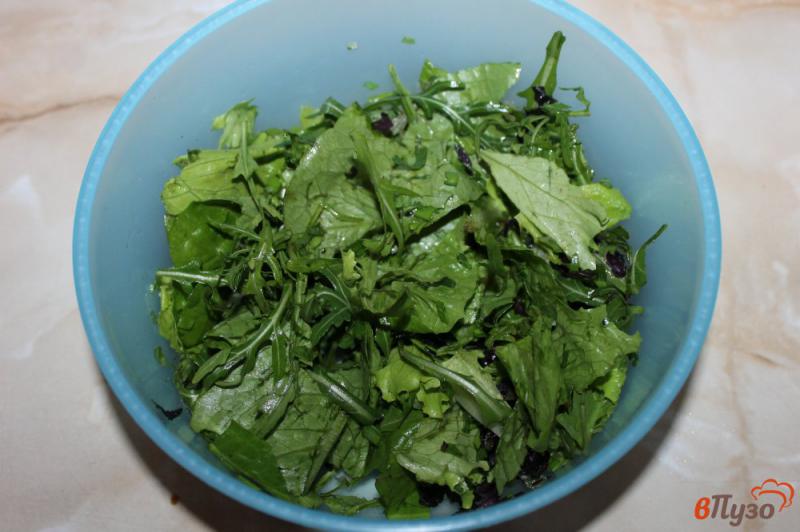 Фото приготовление рецепта: Зеленый диетический салат шаг №5